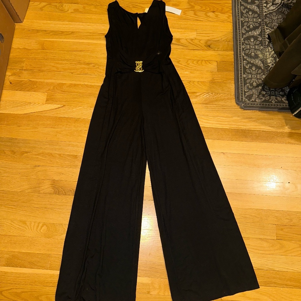 Liz Lange Black Sleeveless Jumpsuit ~ Small ~ NWT